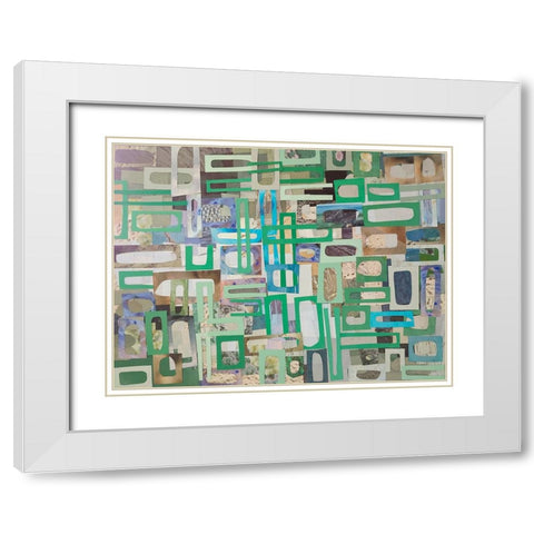 Yucatan Mayan Village III White Modern Wood Framed Art Print with Double Matting by Good, Coco