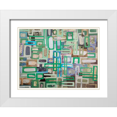 Yucatan Mayan Village IV White Modern Wood Framed Art Print with Double Matting by Good, Coco