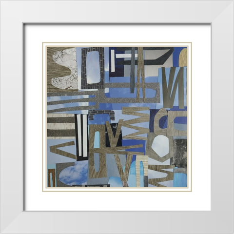 Skies Over the Loire Valley I White Modern Wood Framed Art Print with Double Matting by Good, Coco