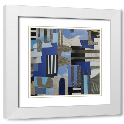 Skies Over the Loire Valley II White Modern Wood Framed Art Print with Double Matting by Good, Coco