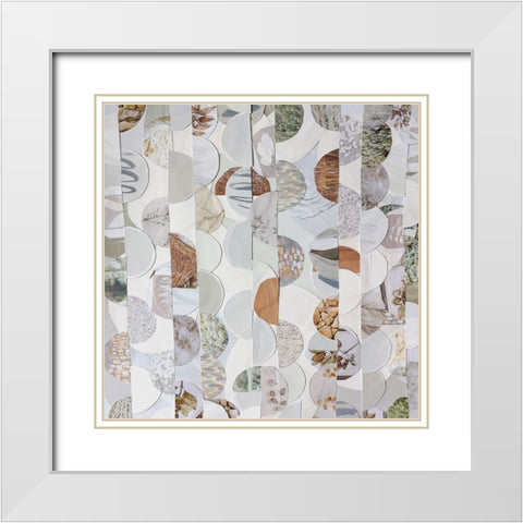 Bali Batik III White Modern Wood Framed Art Print with Double Matting by Good, Coco