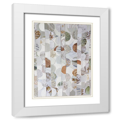 Bali Batik IV White Modern Wood Framed Art Print with Double Matting by Good, Coco