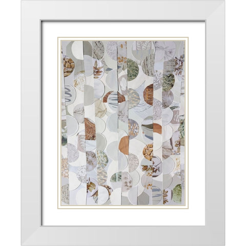 Bali Batik IV White Modern Wood Framed Art Print with Double Matting by Good, Coco