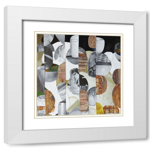 Nubian Sundance I White Modern Wood Framed Art Print with Double Matting by Good, Coco