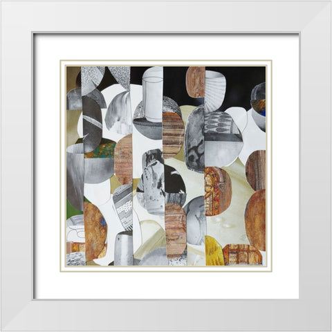 Nubian Sundance I White Modern Wood Framed Art Print with Double Matting by Good, Coco
