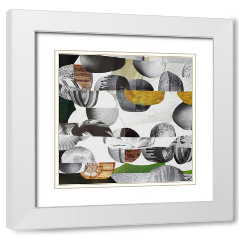 Nubian Sundance II White Modern Wood Framed Art Print with Double Matting by Good, Coco