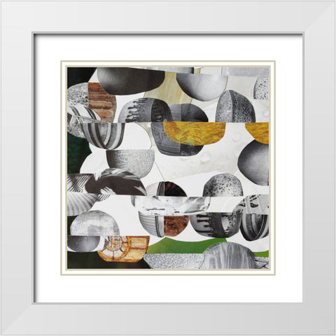 Nubian Sundance II White Modern Wood Framed Art Print with Double Matting by Good, Coco