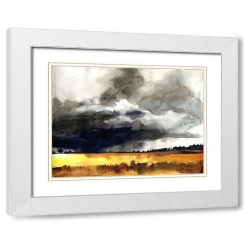 Bold Sky View II White Modern Wood Framed Art Print with Double Matting by McCreery, Paul