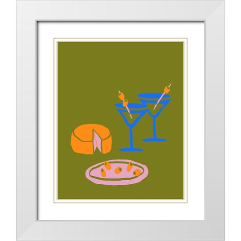Before the Meal II White Modern Wood Framed Art Print with Double Matting by Sizemore, Natalie