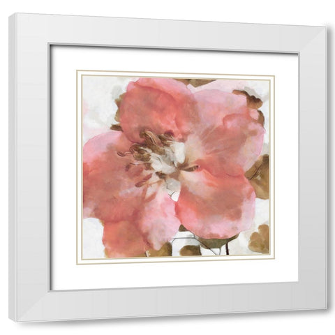 Delicateness I White Modern Wood Framed Art Print with Double Matting by Saunders, Alonzo