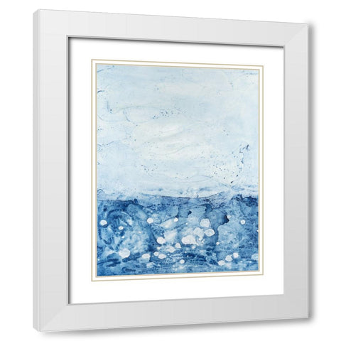 Stonewashed I White Modern Wood Framed Art Print with Double Matting by Willett, Michael