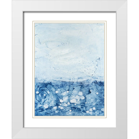 Stonewashed I White Modern Wood Framed Art Print with Double Matting by Willett, Michael