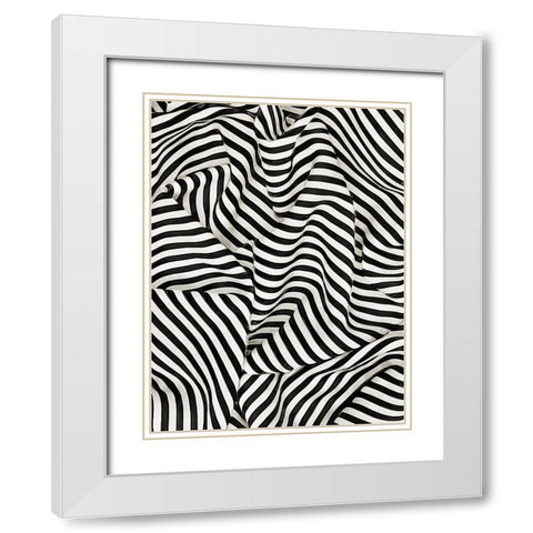 Black White Bold and Bright I White Modern Wood Framed Art Print with Double Matting by Aldridge, Ashley