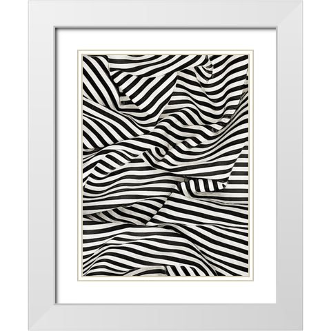 Black White Bold and Bright II White Modern Wood Framed Art Print with Double Matting by Aldridge, Ashley