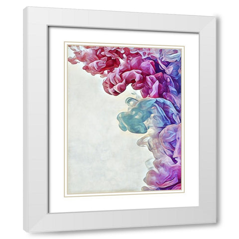 Cotton Candy Clouded Water I White Modern Wood Framed Art Print with Double Matting by Aldridge, Ashley