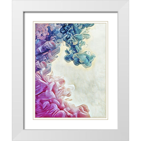 Cotton Candy Clouded Water II White Modern Wood Framed Art Print with Double Matting by Aldridge, Ashley