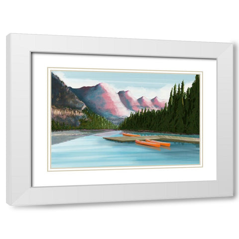 Canada I White Modern Wood Framed Art Print with Double Matting by Arctic Frame