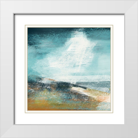 Coastal Dream I White Modern Wood Framed Art Print with Double Matting by Arctic Frame