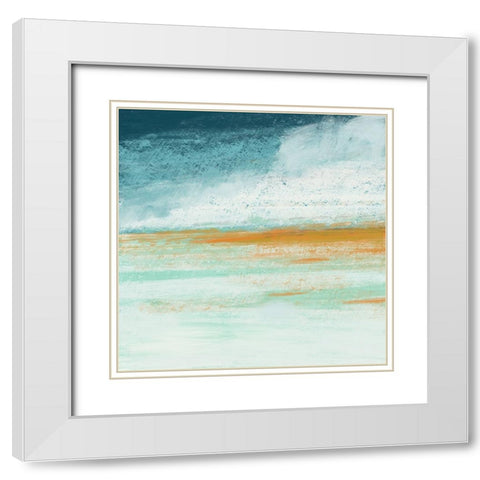 Coastal Dream II White Modern Wood Framed Art Print with Double Matting by Arctic Frame