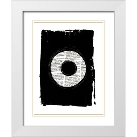 Collected Knowledge I White Modern Wood Framed Art Print with Double Matting by Haase, Andrea