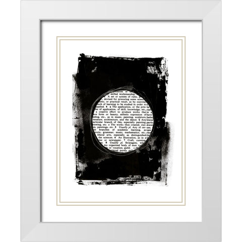 Collected Knowledge II White Modern Wood Framed Art Print with Double Matting by Haase, Andrea
