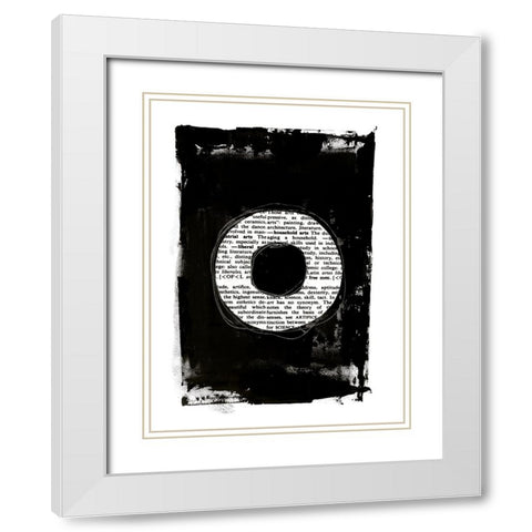 Collected Knowledge III White Modern Wood Framed Art Print with Double Matting by Haase, Andrea