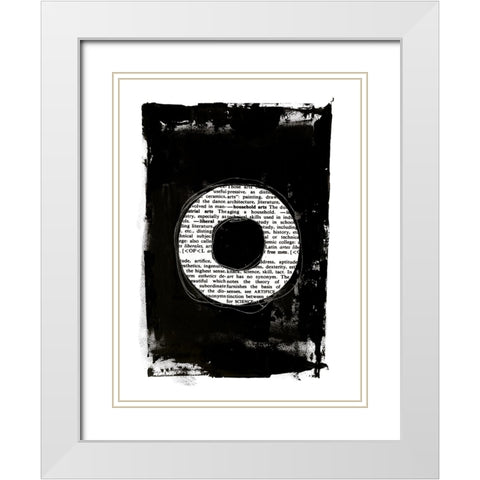 Collected Knowledge III White Modern Wood Framed Art Print with Double Matting by Haase, Andrea