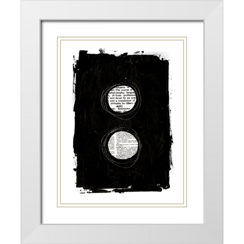 Collected Knowledge IV White Modern Wood Framed Art Print with Double Matting by Haase, Andrea