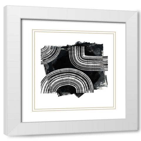 Inside Out I White Modern Wood Framed Art Print with Double Matting by Haase, Andrea