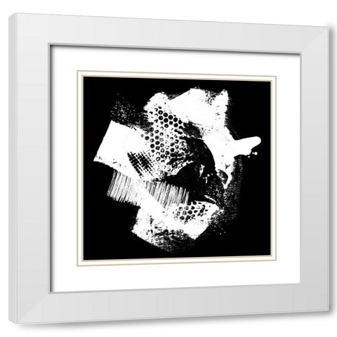 Rough Times I White Modern Wood Framed Art Print with Double Matting by Haase, Andrea