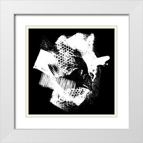 Rough Times I White Modern Wood Framed Art Print with Double Matting by Haase, Andrea