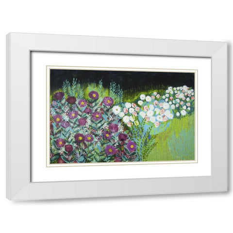 Midnight Landscape Dream I White Modern Wood Framed Art Print with Double Matting by Hampe, Shelley