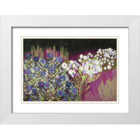 Midnight Landscape Dream II White Modern Wood Framed Art Print with Double Matting by Hampe, Shelley