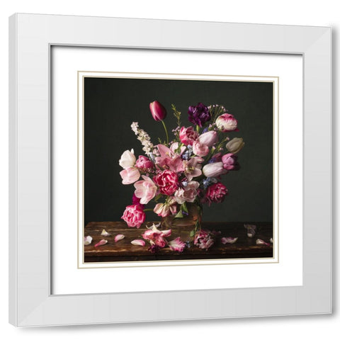 Spring Has Come  II White Modern Wood Framed Art Print with Double Matting by McLean, Leah