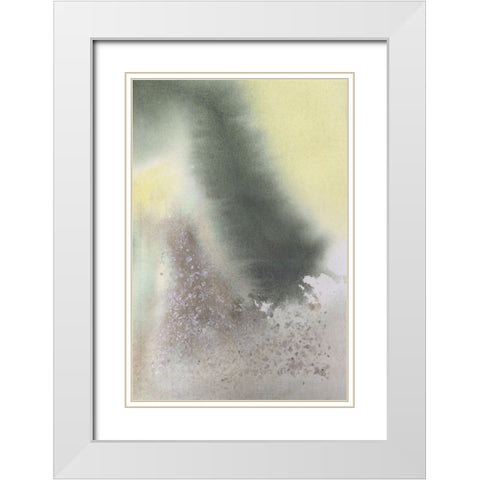 Sorus I White Modern Wood Framed Art Print with Double Matting by Lam, Vanna