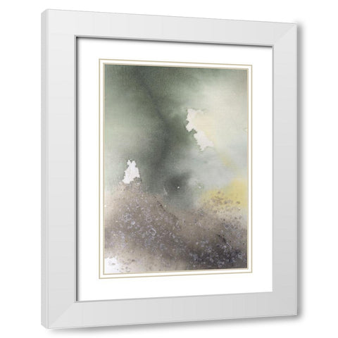 Sorus II White Modern Wood Framed Art Print with Double Matting by Lam, Vanna