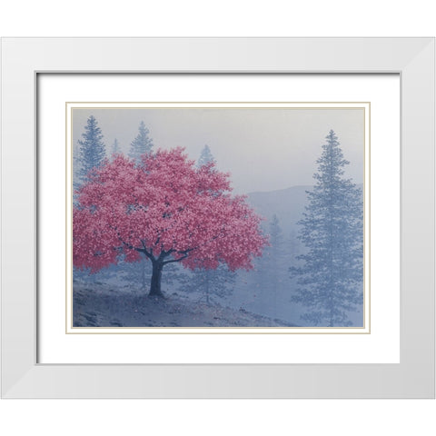 A Tree of a Different Color  I White Modern Wood Framed Art Print with Double Matting by Courtney, Richard