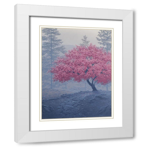A Tree of a Different Color  II White Modern Wood Framed Art Print with Double Matting by Courtney, Richard