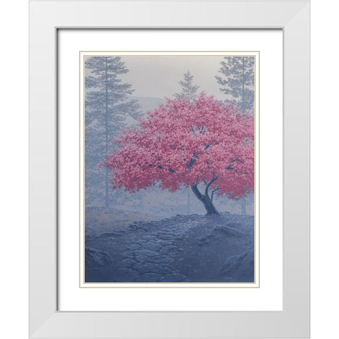 A Tree of a Different Color  II White Modern Wood Framed Art Print with Double Matting by Courtney, Richard