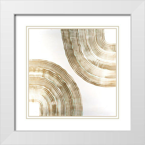 Sisal I White Modern Wood Framed Art Print with Double Matting by Lam, Vanna