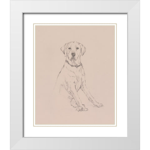 Lab Study I White Modern Wood Framed Art Print with Double Matting by Harper, Ethan