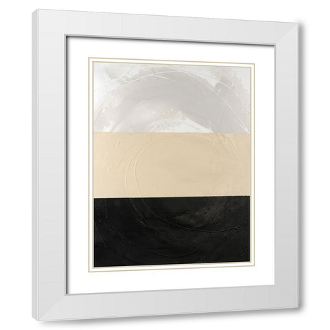 Triennial I White Modern Wood Framed Art Print with Double Matting by Lam, Vanna