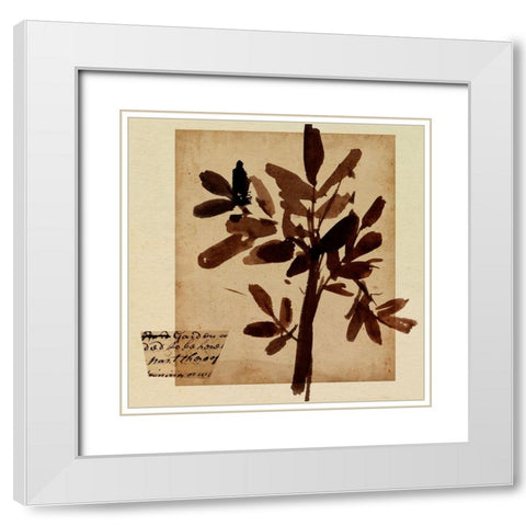 Last Memory I White Modern Wood Framed Art Print with Double Matting by Wang, Melissa