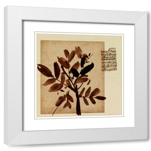 Last Memory II White Modern Wood Framed Art Print with Double Matting by Wang, Melissa