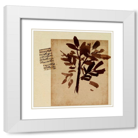Last Memory IV White Modern Wood Framed Art Print with Double Matting by Wang, Melissa