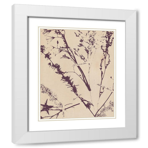 Pressed Silhouette I White Modern Wood Framed Art Print with Double Matting by Warren, Annie