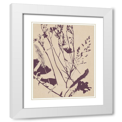 Pressed Silhouette IV White Modern Wood Framed Art Print with Double Matting by Warren, Annie