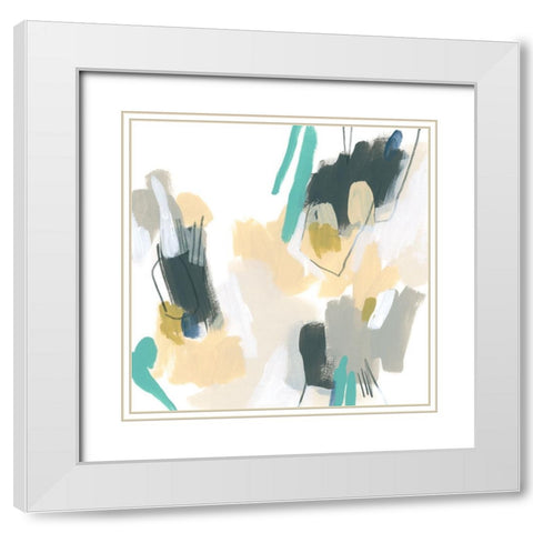 Strike Reflection II White Modern Wood Framed Art Print with Double Matting by Vess, June Erica