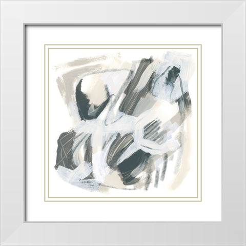 Neutral Capacity III White Modern Wood Framed Art Print with Double Matting by Vess, June Erica