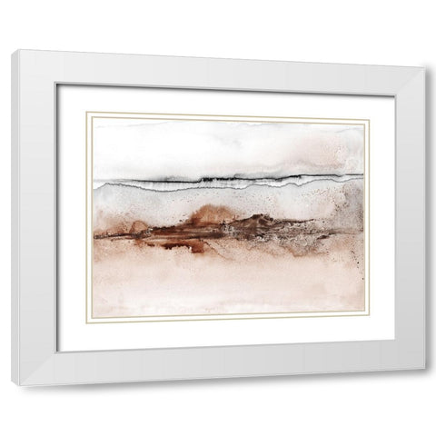 Summer Sunrise White Modern Wood Framed Art Print with Double Matting by Haase, Andrea